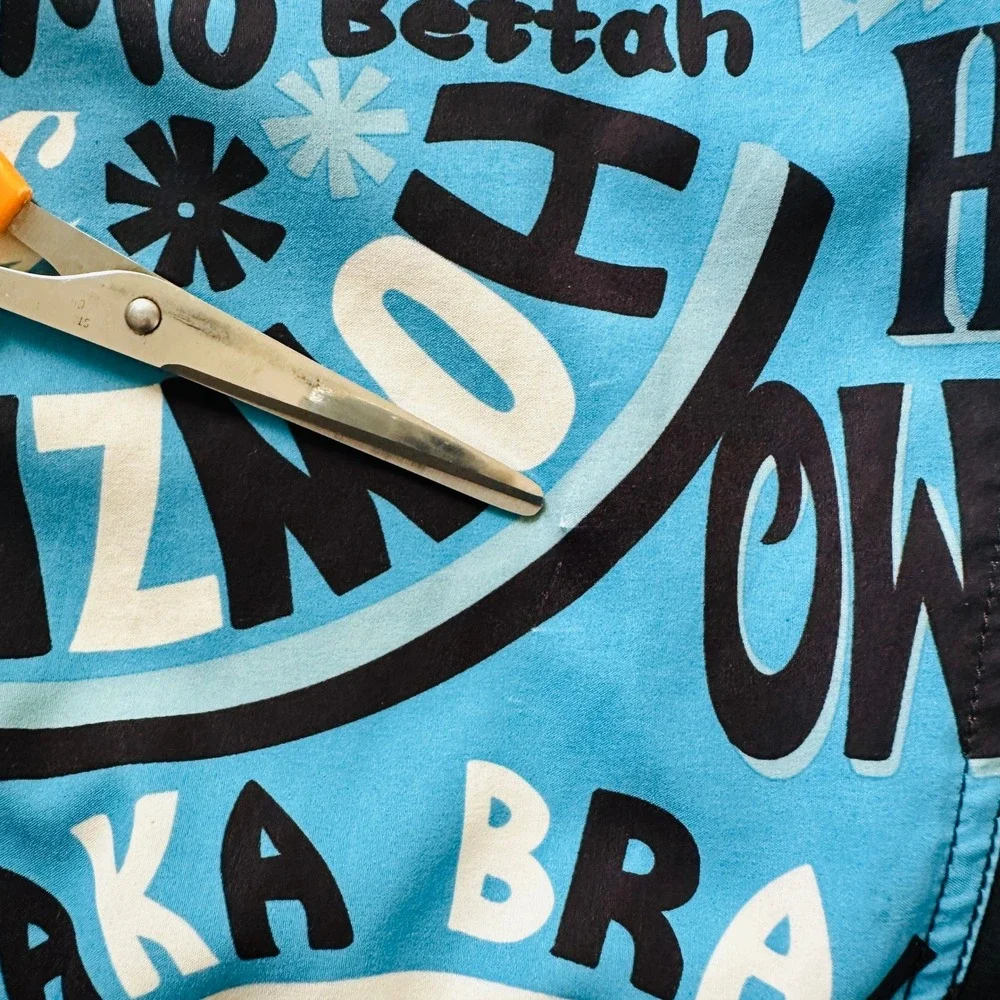 HIC Hawaiian Island Creations Mens Board Shorts 34 Howzit Surf Trunks‎ Vacation